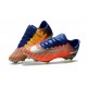 Nike Mercurial Vapor XI FG ACC 2017 Soccer Shoes - Deep Royal Blue Chrome Total Crimson