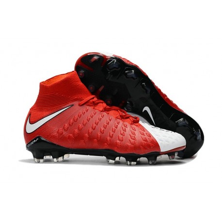 Nike Hypervenom Phantom III DF FG 2017 New Arrival in Red White