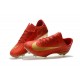 Nike Mercurial Vapor XI FG ACC 2017 Soccer Shoes - CR7 Gold Red