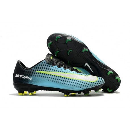 black and green nike soccer cleats