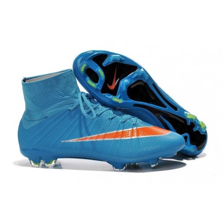 black and blue soccer cleats