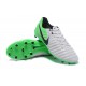 Nike Tiempo Legend 7 FG Leather Firm Ground Boots White Green Black