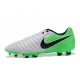 Nike Tiempo Legend 7 FG Leather Firm Ground Boots White Green Black