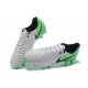 Nike Tiempo Legend 7 FG Leather Firm Ground Boots White Green Black