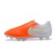 Nike Tiempo Legend 7 FG Leather Firm Ground Boots Orange White