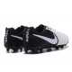 Nike Tiempo Legend 7 FG Leather Firm Ground Boots Black White