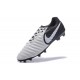 Nike Tiempo Legend 7 FG Leather Firm Ground Boots Black White