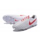 Nike Tiempo Legend 7 FG Leather Firm Ground Boots White Red