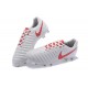 Nike Tiempo Legend 7 FG Leather Firm Ground Boots White Red