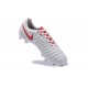 Nike Tiempo Legend 7 FG Leather Firm Ground Boots White Red