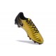 Nike Tiempo Legend 7 FG Leather Firm Ground Boots Gold Black