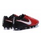 Nike Tiempo Legend 7 FG Leather Firm Ground Boots Red Black White