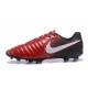 Nike Tiempo Legend 7 FG Leather Firm Ground Boots Red Black White