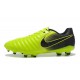 Nike Tiempo Legend 7 FG Leather Firm Ground Boots Volt Black