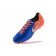 Nike Tiempo Legend 7 FG Leather Firm Ground Boots Blue Orange