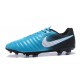 Nike Tiempo Legend 7 FG Leather Firm Ground Boots Blue White Black