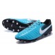 Nike Tiempo Legend 7 FG Leather Firm Ground Boots Blue White Black