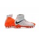 Nike Mens Hypervenom Phantom 3 Dynamic Fit FG Soccer Cleat White Orange Black