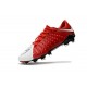 Nike Hypervenom Phantom 3 FG Football Shoes for Men Red White Black