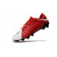 Nike Hypervenom Phantom 3 FG Football Shoes for Men Red White Black