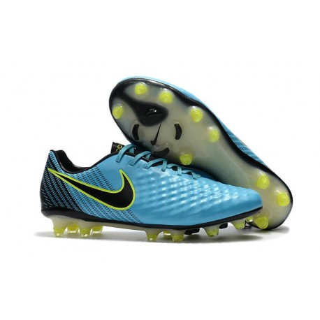 New Nike Magista Opus II Men's Firm-Ground Soccer Cleats Blue Volt Black