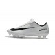 Nike Mercurial Vapor XI FG ACC 2017 Soccer Shoes - White Black