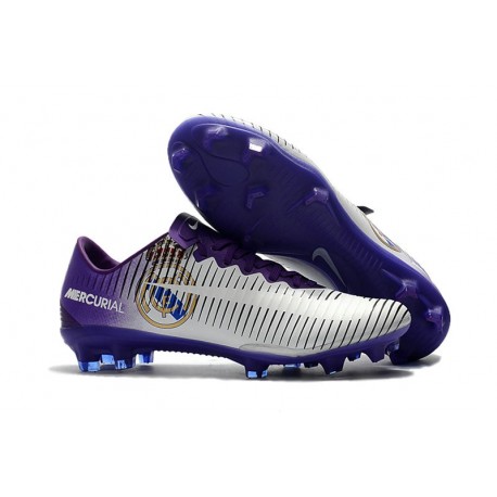 Nike Mercurial Vapor XI FG ACC 2017 Soccer Shoes - Real Madrid Purple White