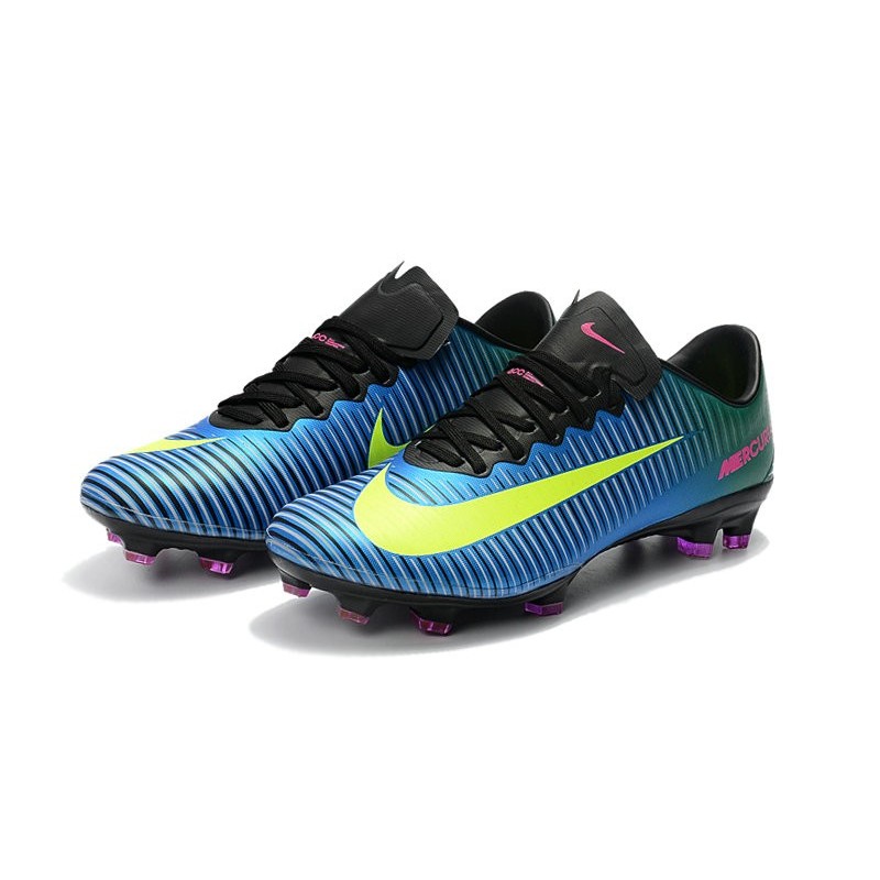 black pink and blue mercurials