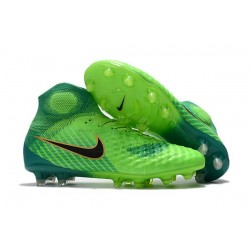 Nike Magista Obra 2 FG Firm Ground Football Boots Green Black