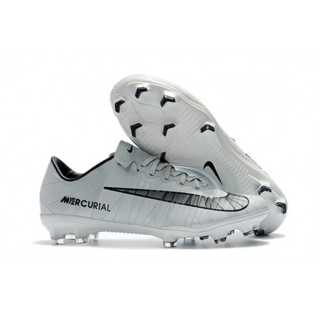 Nike Mercurial Vapor XI FG ACC 2017 Soccer Shoes - CR7 Grey Black White