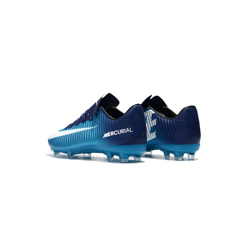 Descriptivo Inmuebles medio Nike Mercurial Vapor XI FG ACC 2017 Soccer Shoes -Ice Blue White Black