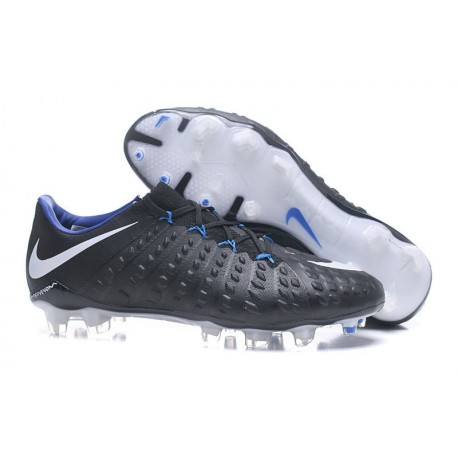 black and blue soccer cleats