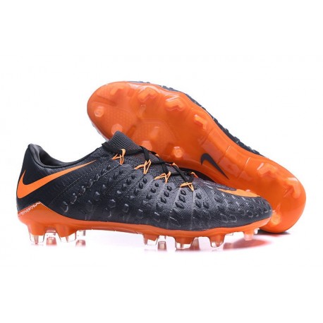 Nike Hypervenom Phantom 3 FG Football Shoes for Men Black Orange