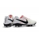 Nike Tiempo Legend 7 FG Leather Firm Ground Boots White Black