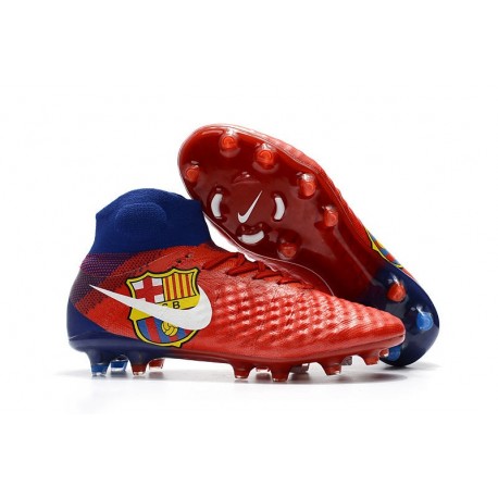 Nike Magista Obra 2 FG Firm Ground Football Boots Barcelona Red Blue