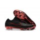 New Nike Soccer Shoes - Mercurial Vapor Flyknit Ultra FG Black Red