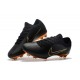 Soccer Shoes For Men - Nike Mercurial Vapor Flyknit Ultra FG Black Gold