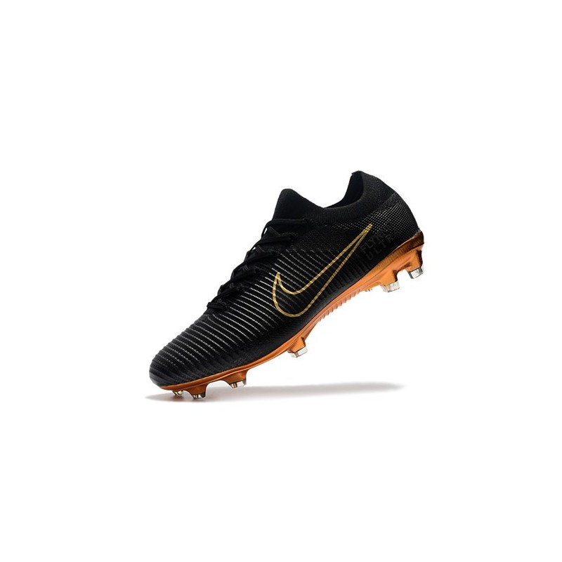 nike mercurial vapor flyknit ultra fg black gold