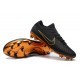 Soccer Shoes For Men - Nike Mercurial Vapor Flyknit Ultra FG Black Gold