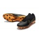 Soccer Shoes For Men - Nike Mercurial Vapor Flyknit Ultra FG Black Gold