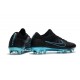 New Nike Soccer Shoes - Mercurial Vapor Flyknit Ultra FG Black Blue