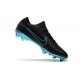 New Nike Soccer Shoes - Mercurial Vapor Flyknit Ultra FG Black Blue