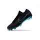 New Nike Soccer Shoes - Mercurial Vapor Flyknit Ultra FG Black Blue