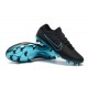 New Nike Soccer Shoes - Mercurial Vapor Flyknit Ultra FG Black Blue