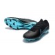 New Nike Soccer Shoes - Mercurial Vapor Flyknit Ultra FG Black Blue