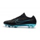 New Nike Soccer Shoes - Mercurial Vapor Flyknit Ultra FG Black Blue