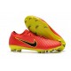 New Nike Soccer Shoes - Mercurial Vapor Flyknit Ultra FG Red Yellow Black