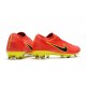 New Nike Soccer Shoes - Mercurial Vapor Flyknit Ultra FG Red Yellow Black