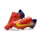 Nike Mercurial Vapor XI FG ACC 2017 Soccer Shoes - Barcelona Red Blue Yellow