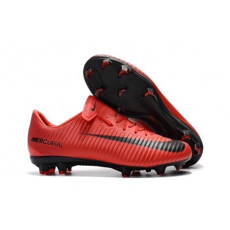 Nike Mercurial Vapor XI FG ACC 2017 Soccer Shoes - Red Black